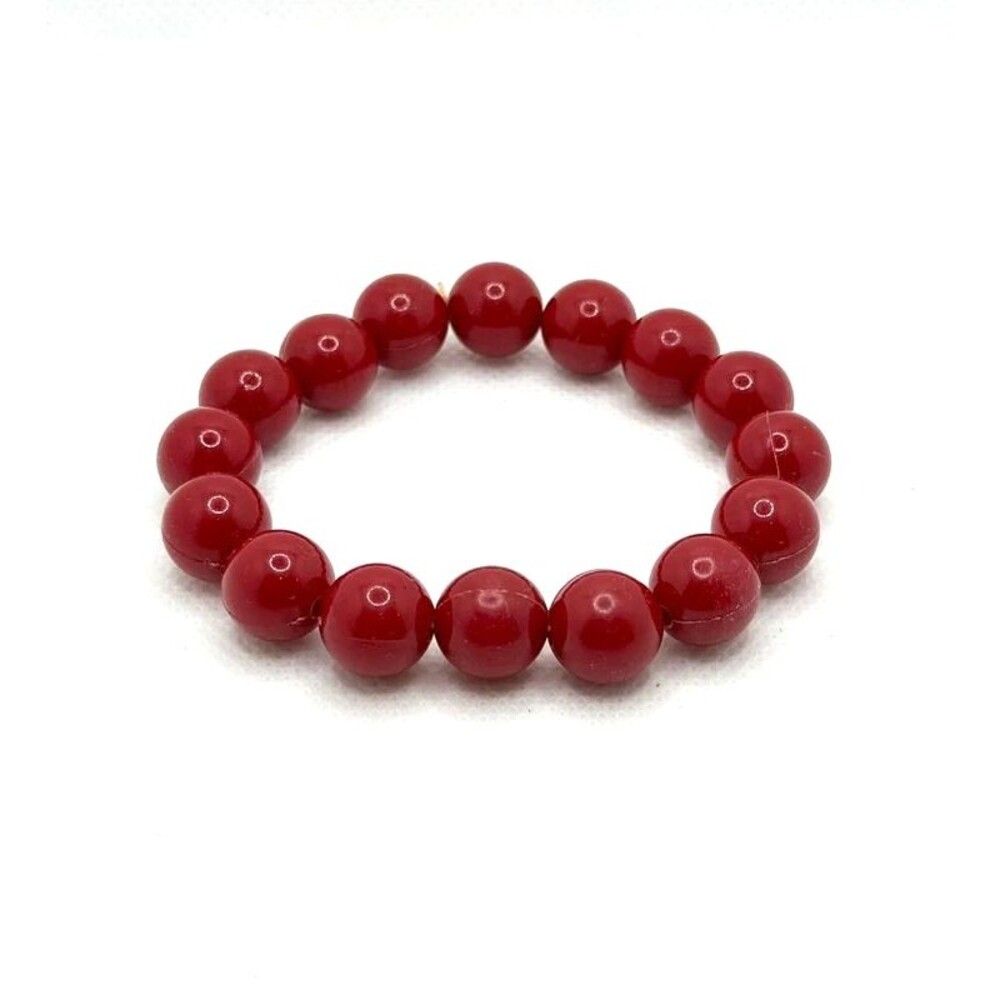 Cherry Red Stretch Bracelet